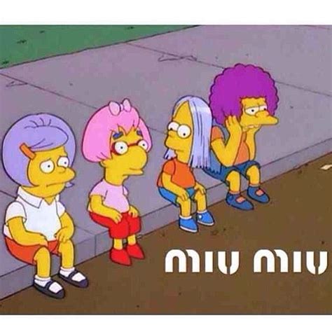 miu miu simpsons|simpson miu hangers.